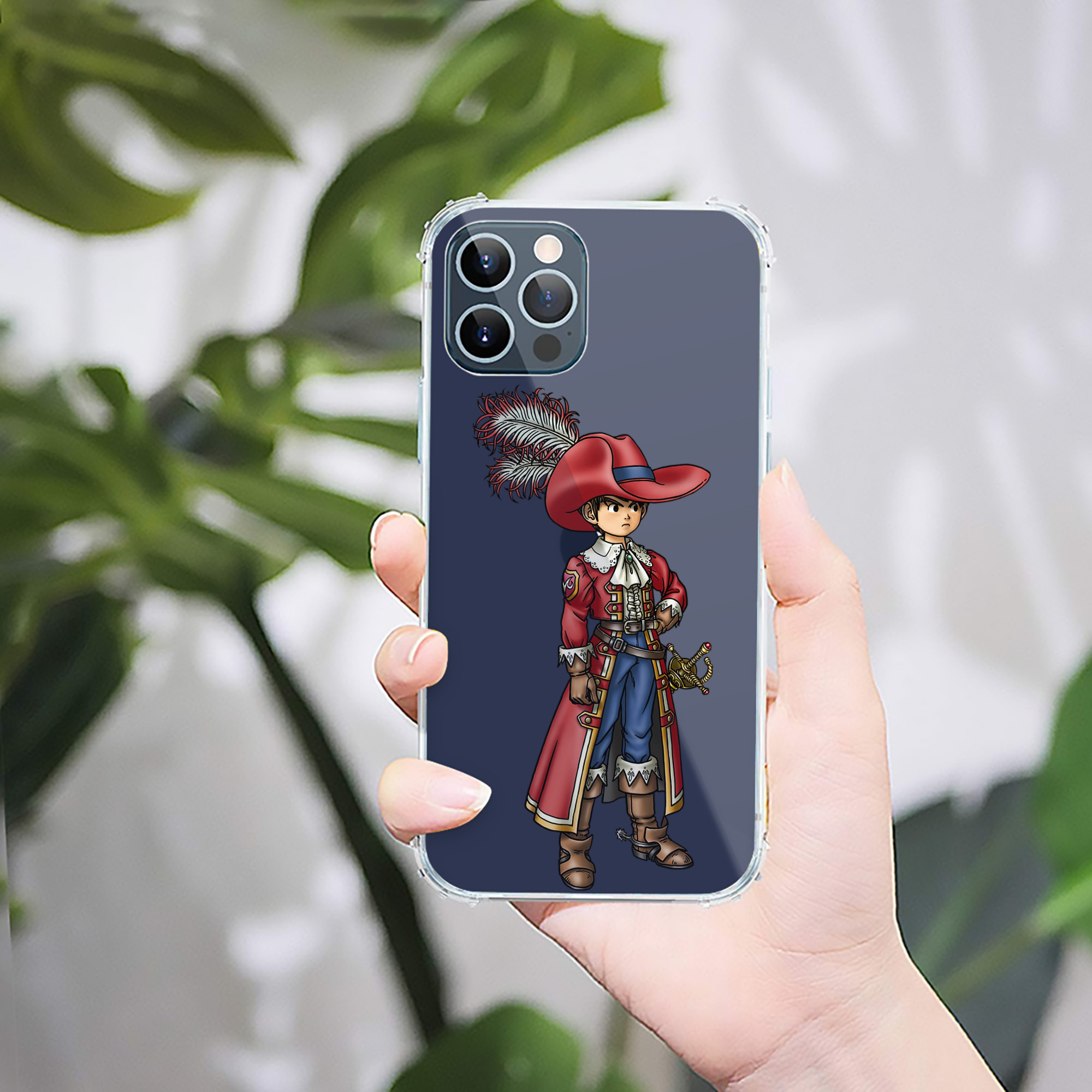 （画像用） ドラゴンクエスト Doragon Kuesuto Dragon Quest 【iPhone 12シリーズ対応】透明スマホケース（クリアソフトケース）
